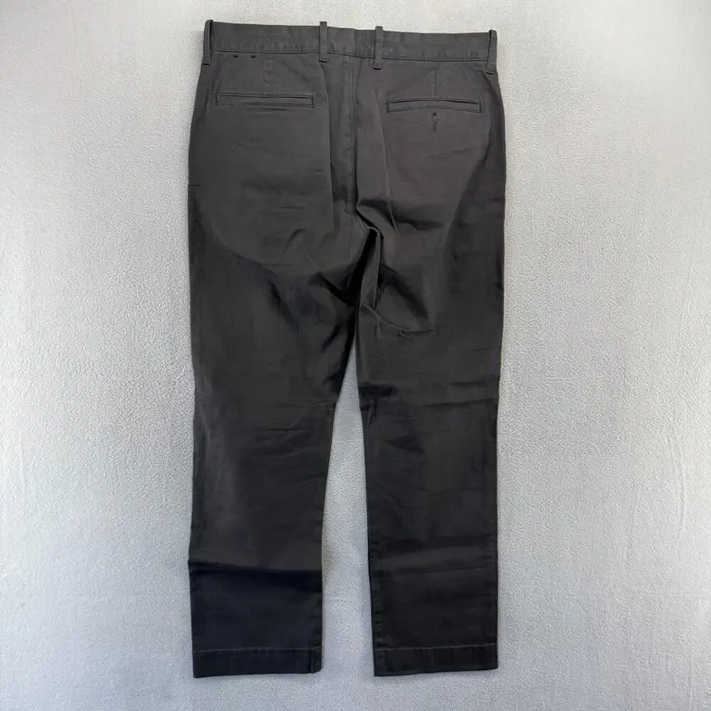 J Crew Pants men's 32x30 Gray Original Chino Khaki Straight preppy Office NEW